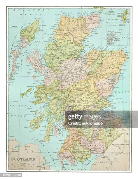 Equirectangular Map Scotland 1,744 Map Scotland Stock Photos, High-Res Pictures, and Images - Getty ...