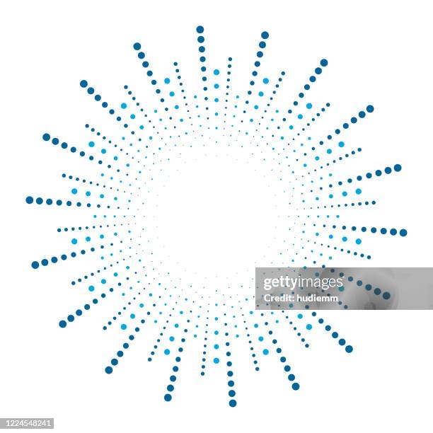vector swirl pattern with dotted circular background - polka-dot stock illustrations
