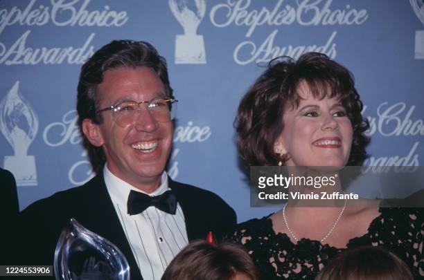 American actor and comedian Tim Allen and American actress Patricia Richardson attend the 19th Annual People's Choice Awards, held at Universal...