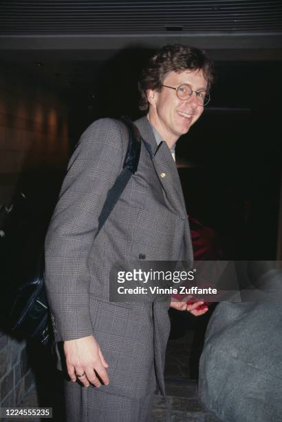 American comedian and magician Harry Anderson attends the grand opening of Hotel Nikko in Los Angeles, California, 10th February 1992.