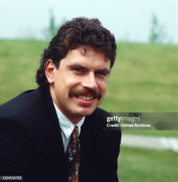 German decathlete Juergen Hingsen at Mainz, Germany, 1989.