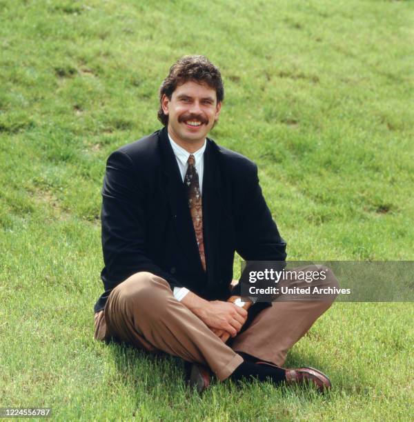 German decathlete Juergen Hingsen at Mainz, Germany, 1989.