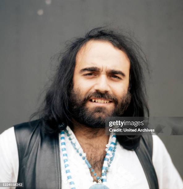 Portrait of the Greek singer Demis Roussos, circa 1976.