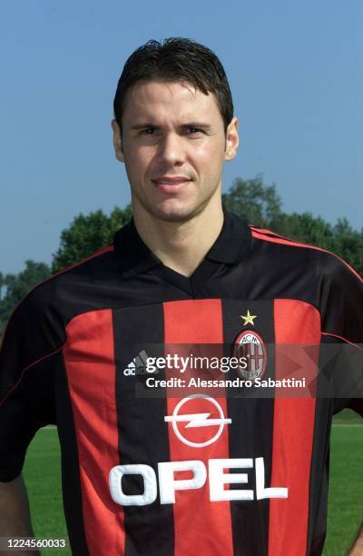 Fernando Carlos Redondo Neri of AC Milan poses for photo during the Serie A 2000-01 Italy.