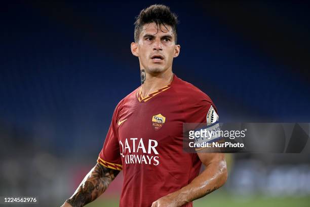 Diego Perotti of AS Roma during the Serie A match between AS Roma and Udinese at Stadio Olimpico, Rome, Italy on 2 July 2020.