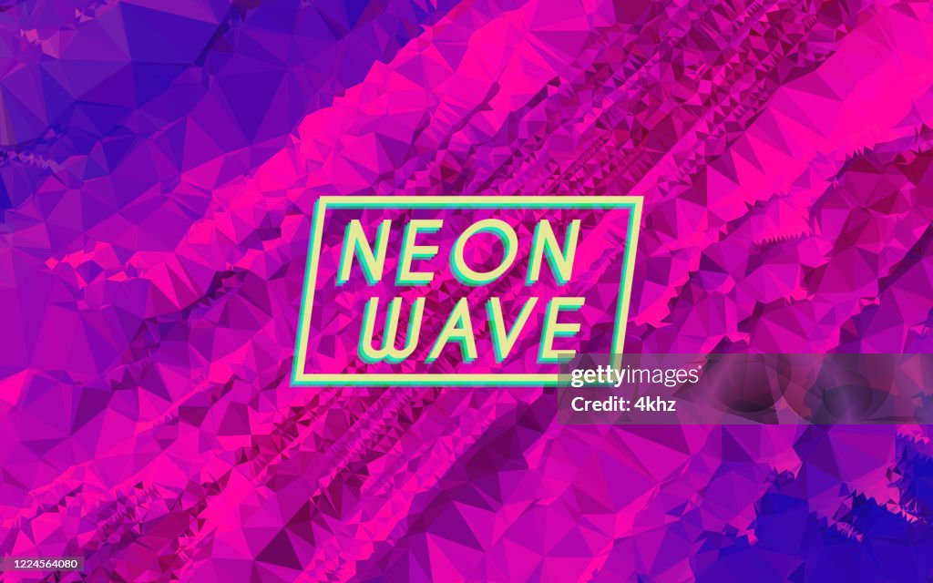 NEW RETRO WAVE CREATIVE NEON COLOR ABSTRACT GRAPHIC BACKGROUND