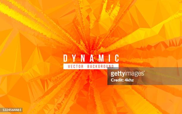 polygon fire blast bursting explosion abstract background - shooting a weapon stock illustrations