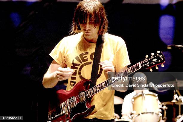 Ameican musician Evan Dando of The Lemonheads performs live on stage during the Tribute to Kirsty MacColl concert at Royal Festival Hall in London on...