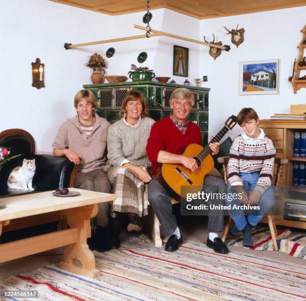 Picture of Siegfried Rauch and his family in their home, 1980.