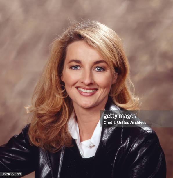 German TV and radio presenter Frauke Ludowig, Germany, circa 1993.