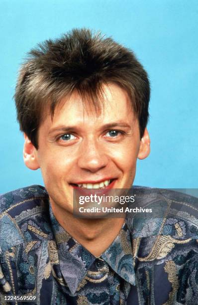 The television and former radio moderaor, as well as entertainer, journalist and producer Günther Jauch, circa 1984.