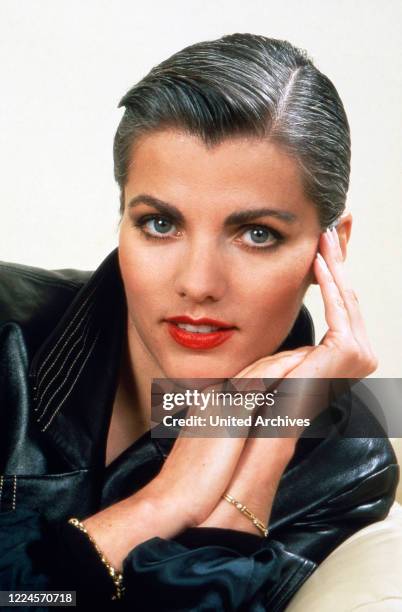 German TV presenter Birgit Schrowange, circa 1991.