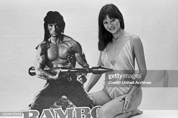 Julia Nickson-Soul, American actress and co actor with Sylvester Stallone in 'Rambo II', Germany circa 1984.