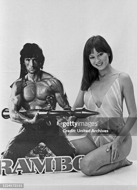 Julia Nickson-Soul, American actress and co actor with Sylvester Stallone in 'Rambo II', Germany circa 1984.