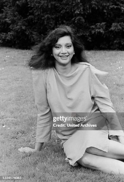 Indian actress and singer Asha Puthli at Hamburg, Germany circa 1979.