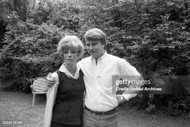 German actress Grit Boettcher with husband Christian Woelffer, Germany, 1960s.