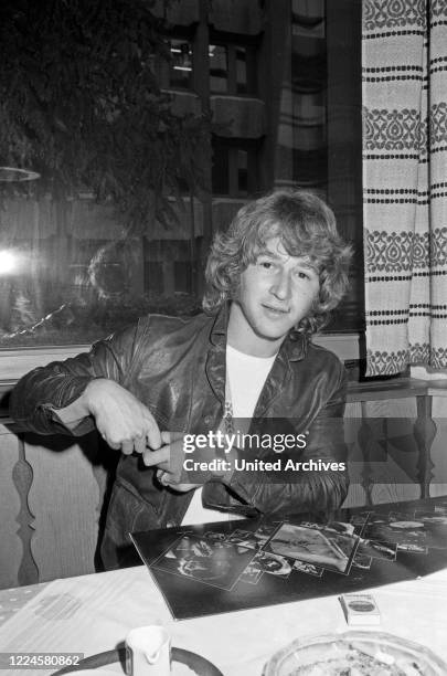 German singer Peter Maffay, Germany, 1970s.