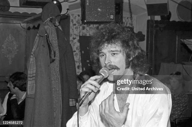 German schlager singer and songwriter Wolfgang Petry, Germany, 1970s.