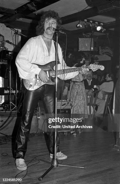 German schlager singer and songwriter Wolfgang Petry, Germany, 1970s.