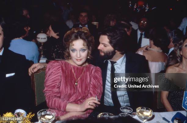 German actress Doris Kunstmann with her husband Michael Fuhrmann, Germany, 1980s.