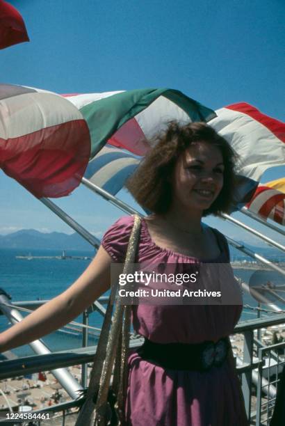 French actress Myriam Boyer, France, 1970s.