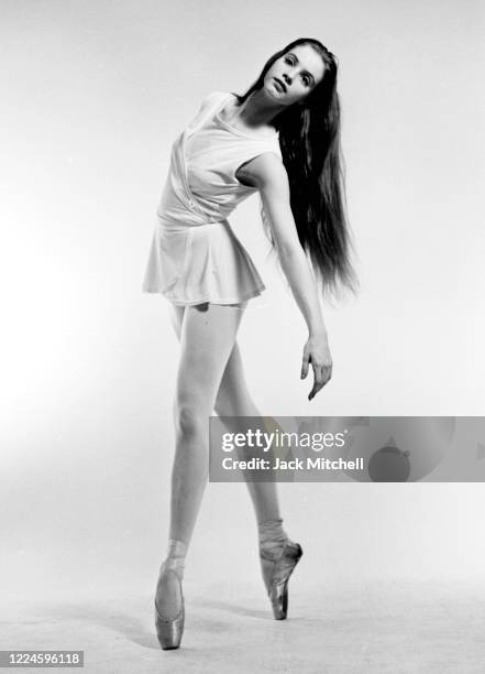 Portrait of Ballet dancer Suzanne Farrell, June 1961. The photo was taken during her scholarship with the School of American Ballet.