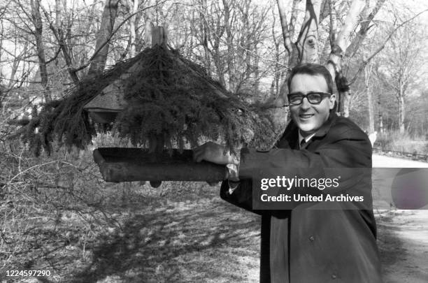 Austrian bassist, singer and producer Andy Fisher at and around Munich, Germany, 1960s.