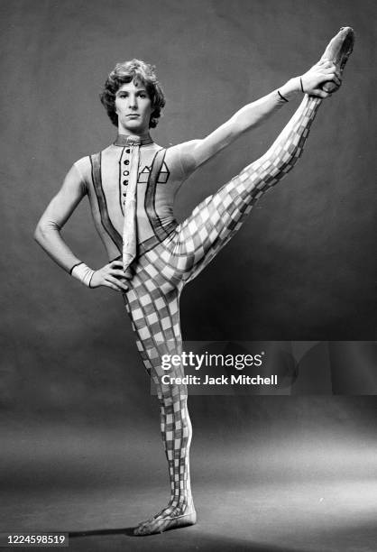 Portrait of principal dancer Wayne Eagling, of London's Royal Ballet, New York, New York, May 1976.