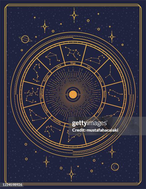 ilustrações, clipart, desenhos animados e ícones de dourado estilo retrô zodíaco placa placa cartaz constelação - aquário signo de ar do zodíaco