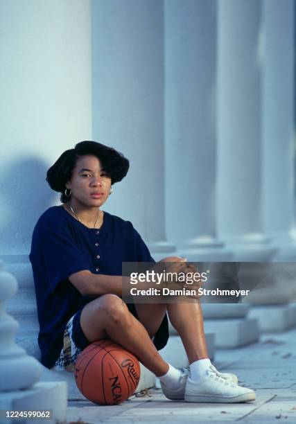 Dawn Staley,Guard for the University of Virginia Cavaliers women's basketball team poses for a portrait during the NCAA Atlantic Coast Conference...