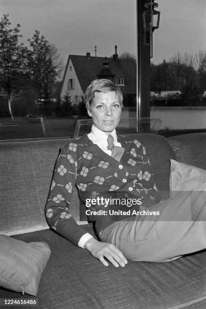 German actress Grit Boettcher at home, Germany, 1970s.