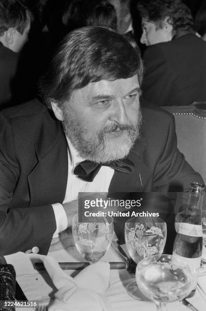Swiss actor and director Bernhard Wicki at the Deutscher Filmball on January 15th 1980 at Munich, Germany, 1980s.