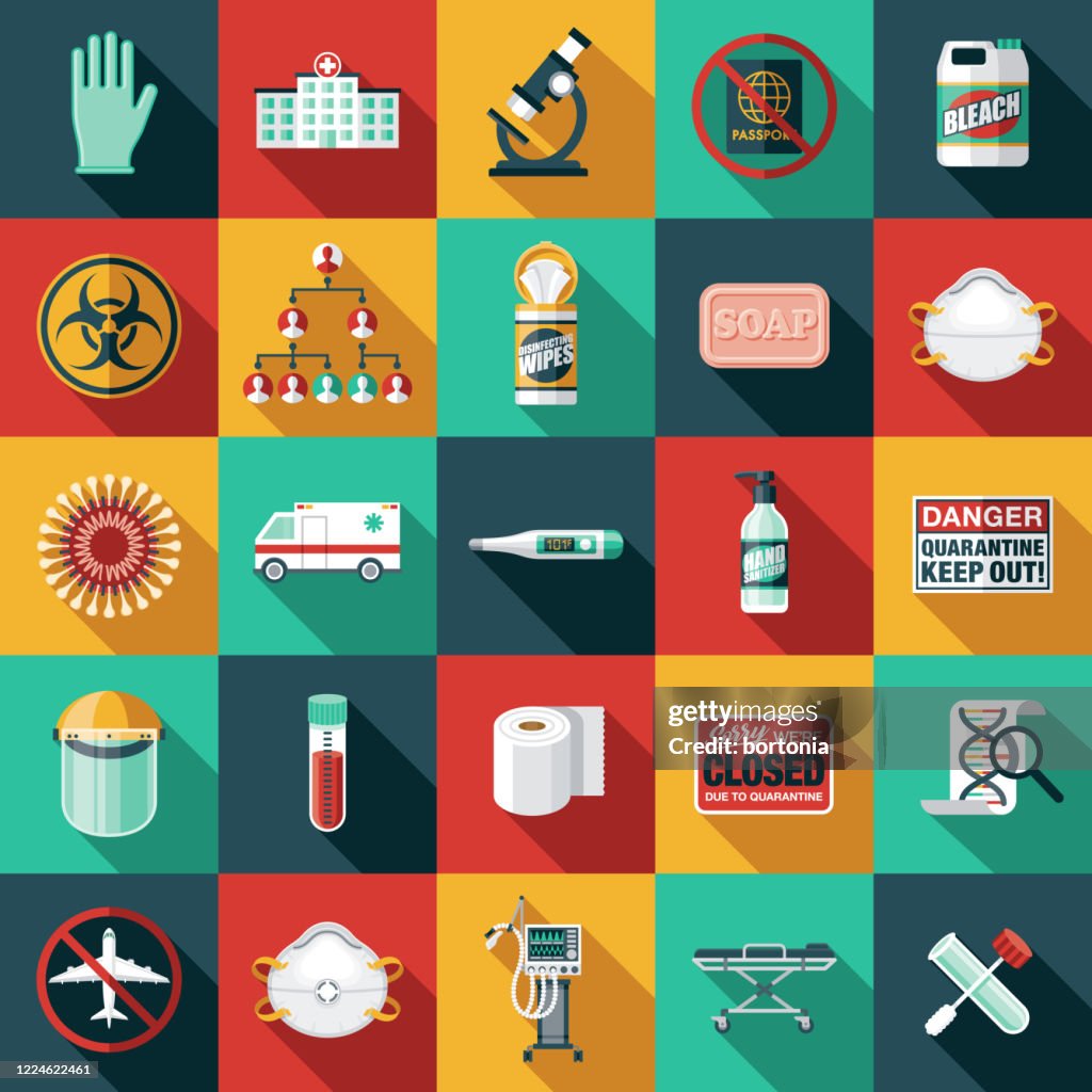 COVID-19 Coronavirus Icon Set