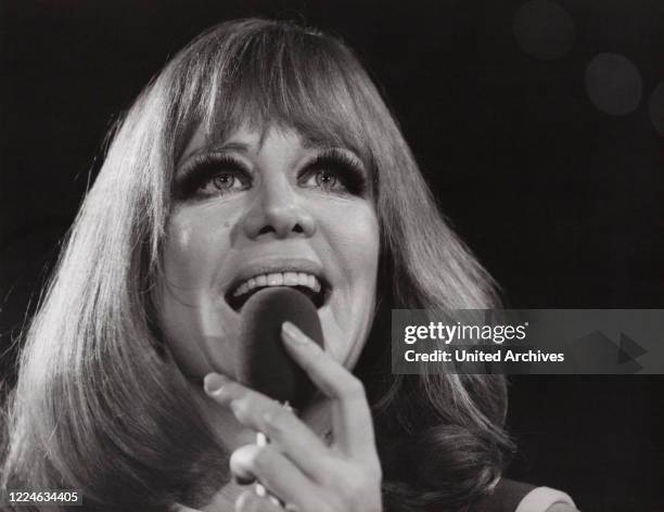 German chanson singer and actress Hildegard Knef, Germany, 1968. .