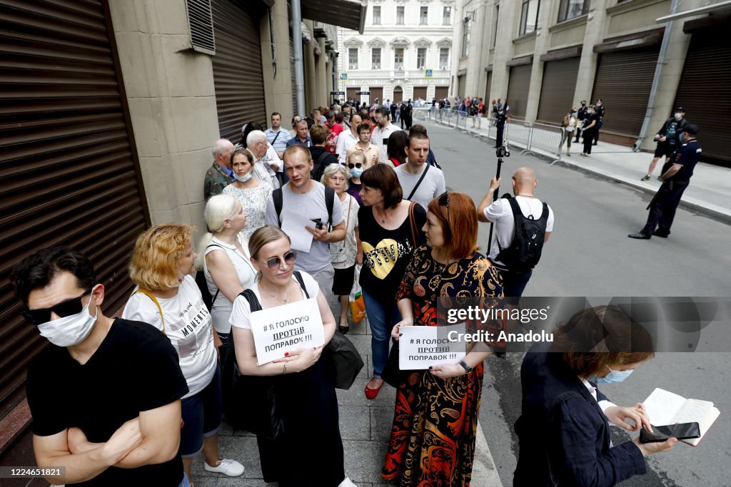 Protest against constitutional reforms in Russia