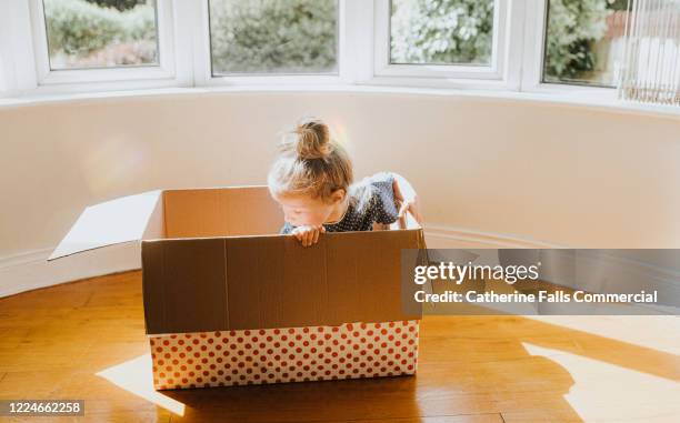 Hiding In Box Child Hiding In Box Photos and Premium High Res Pictures - Getty Images