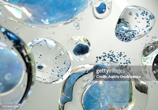 water drops - transparent sphere fotografías e imágenes de stock