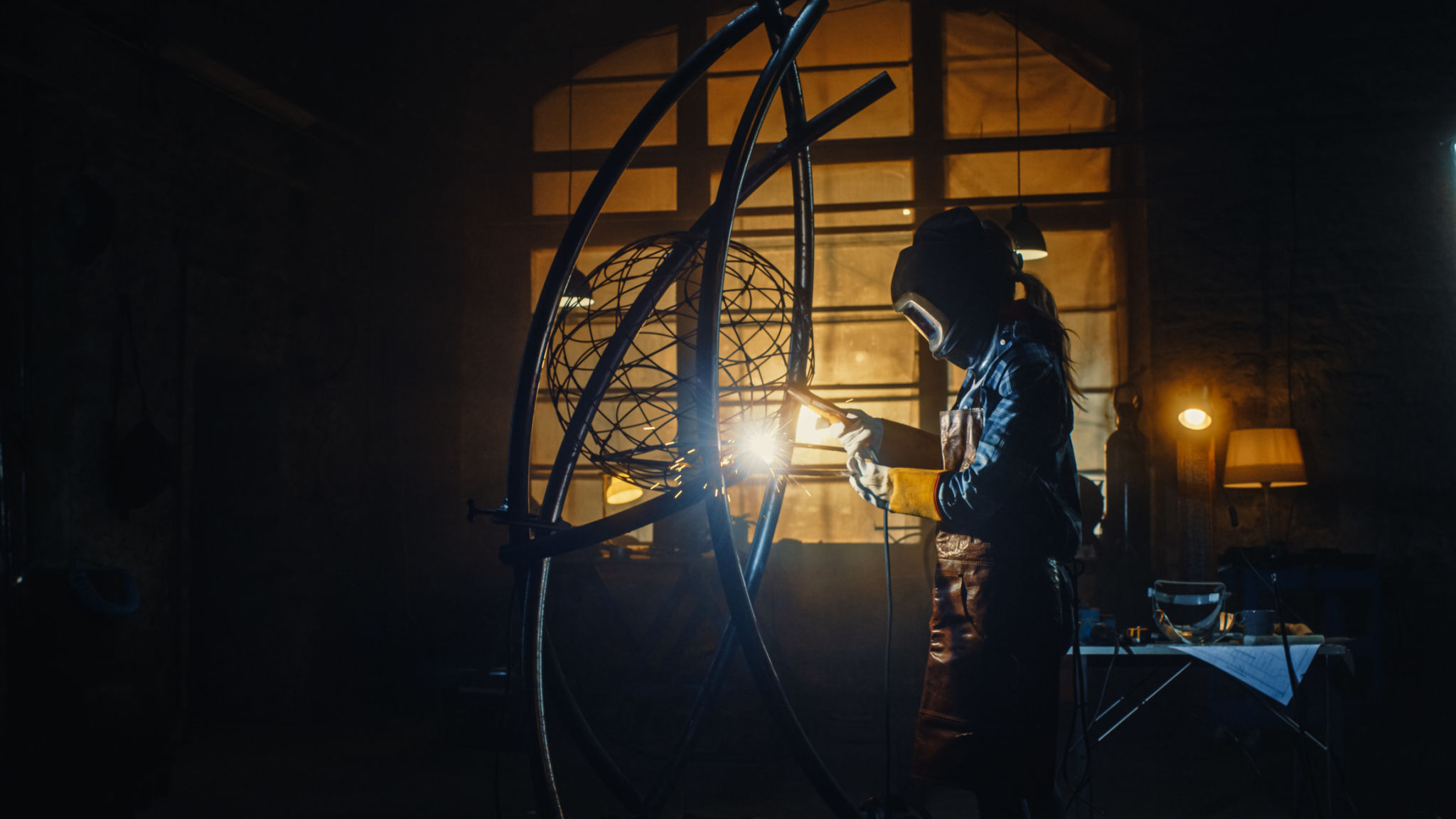 artist welding