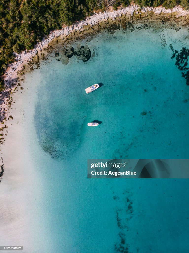 Vue aérienne Belle côte à la Turquie