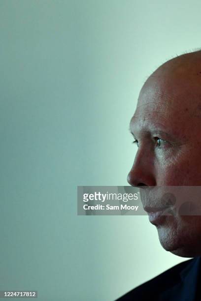 Minister for Home Affairs Peter Dutton ahead of a press conference at Parliament House on May 14, 2020 in Canberra, Australia. Legal bodies say they...