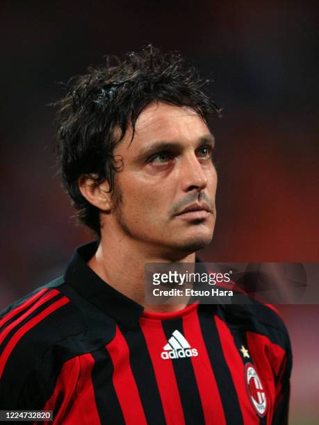 Massimo Oddo of AC Milan is seen prior to the UEFA Champions League Group D match between AC Milan and Benfica at the Stadio Giuseppe Meazza on...