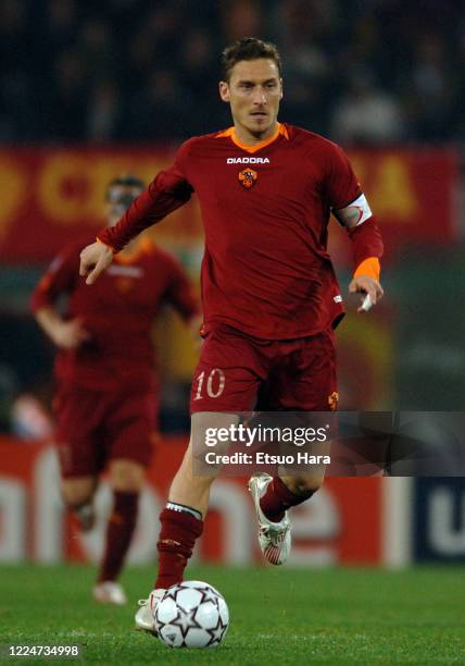 As Roma Totti 1,225 Francesco Totti As Roma Champions League Photos & High Res ...