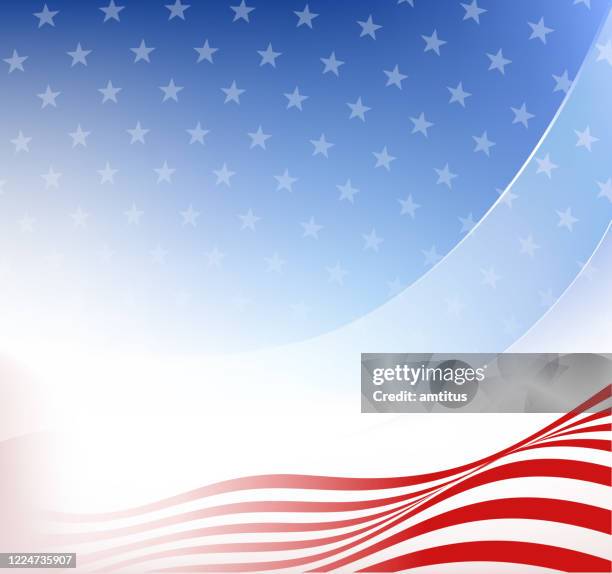 patriotic flag background - american culture stock illustrations