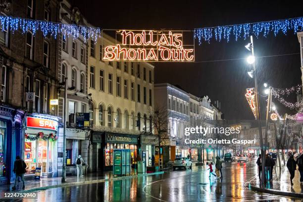 navidad en cork, irlanda - ciudad de cork fotografías e imágenes de stock