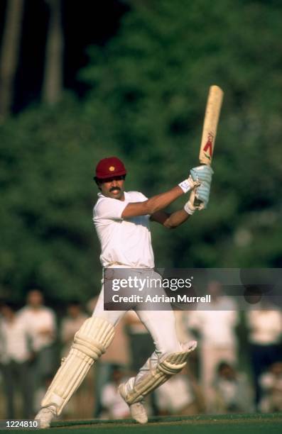 Kapil Dev of India in action during a match. \ Mandatory Credit: Adrian Murrell/Allsport