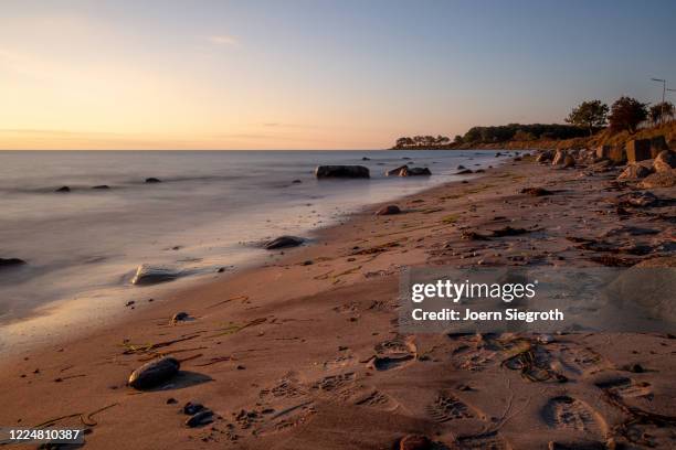 sonnenaufgang auf fehmarn - rosenfarben - fotografias e filmes do acervo