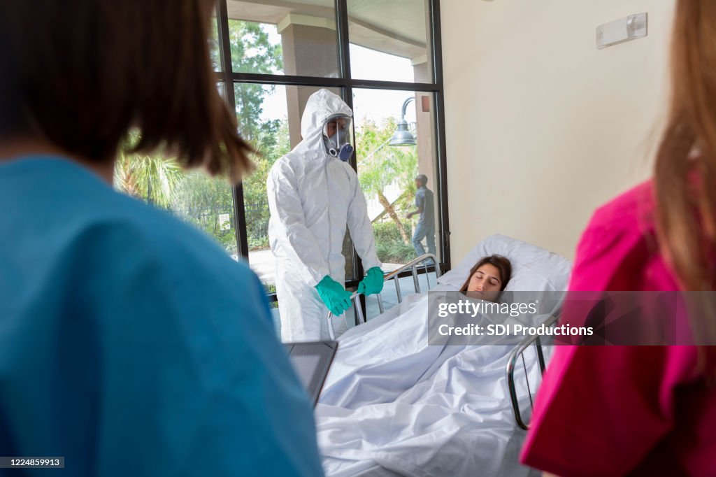 Getting Infected Female Patient Infected With Infectious Disease High-Res Stock Photo ...