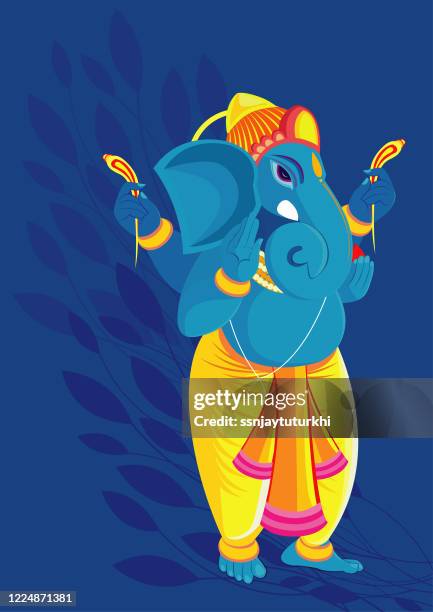 ilustraciones, imágenes clip art, dibujos animados e iconos de stock de ganesha - rangoli