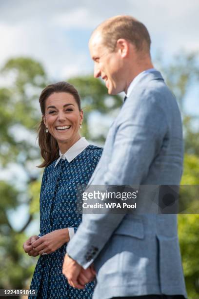 Catherine, Duchess of Cambridge and Prince William, Duke of Cambridge visit to Queen Elizabeth Hospital in King's Lynn as part of the NHS birthday...