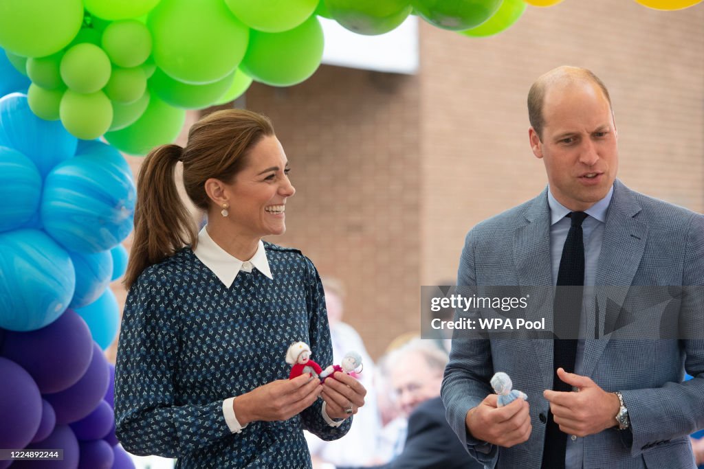 The Duke and Duchess of Cambridge Visit Queen Elizabeth Hospital